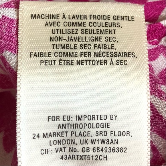 Anthropologie Maeve Sleeveless Printed Top Sz 10 - Picture 8 of 8